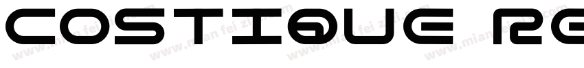 Costique Regular字体转换